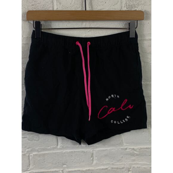 ASOS Women's Casual Athletic Shorts Drawstring Waist Stretch Black Size XXS - Picture 1 of 4